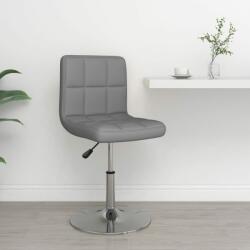 vidaXL Scaun de bar, gri, piele ecologică (334174)