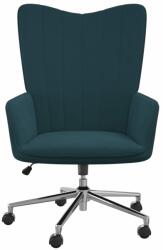 vidaXL Scaun de relaxare, albastru, catifea (327775)