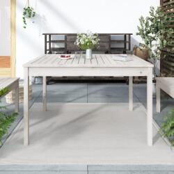 vidaXL Măsuță de grădină, alb, 121x82, 5x76 cm, lemn masiv de pin (823970)