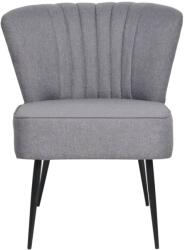 vidaXL Scaun cocktail, gri deschis, material textil (244097)