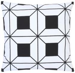 vidaXL Perne, 2 buc. , model imprimat, negru și alb, 40 x 40 cm, bumbac (287294)