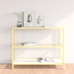 vidaXL Raft, alb marmură/transparent, 100x36x90 cm, sticlă securizată (331636) Biblioteca