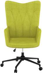 vidaXL Scaun de relaxare, verde, material textil (327649)