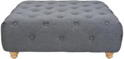 vidaXL Taburet din material textil, 80 x 80 x 30 cm, gri închis (244704) Canapea