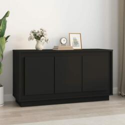 vidaXL Servantă, negru, 102x35x55 cm, lemn prelucrat (831886) Comoda