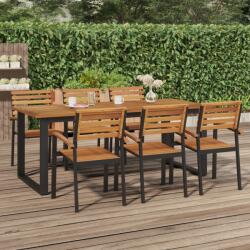 vidaXL Masă grădină picioare formă de U 200x90x75 cm lemn masiv acacia (319514)