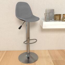 vidaXL Scaun de bar, gri deschis, material textil (333371)