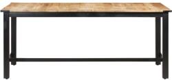 vidaXL Masă de bucătărie, 180x90x76 cm, lemn masiv de mango nefinisat (287436)