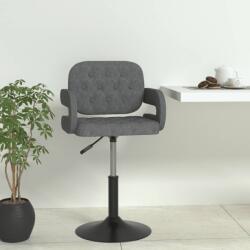 vidaXL Scaun de bucătărie pivotant, gri deschis, textil (335587)