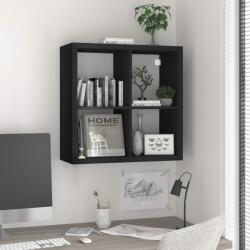 vidaXL Raft cubic de perete, negru, 69, 5x29, 5x69, 5 cm, MDF (323941) Raft