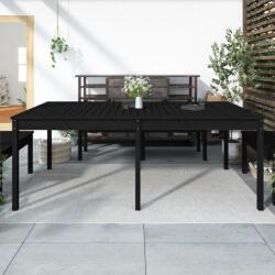 vidaXL Măsuță de grădină, negru, 203, 5x100x76 cm, lemn masiv de pin (823987)