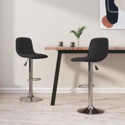 vidaXL Scaune de bar, 2 buc. , negru, material textil (333951)