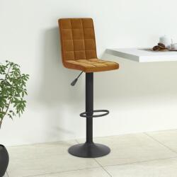 vidaXL Scaun de bar, maro, catifea (335750)