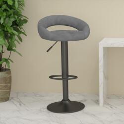 vidaXL Scaun de bar, gri deschis, catifea (333258)