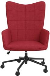 vidaXL Scaun de relaxare, roșu vin, material textil (328048)