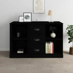 vidaXL Servantă, negru, 104, 5x35, 5x67, 5 cm, lemn prelucrat (816233) Comoda
