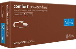 Comfort Púdermentes Latex kesztyű 100db M Powder-free