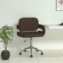 vidaXL Scaun de bucătărie pivotant, maro, piele ecologică (335670)