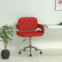 vidaXL Scaun de bucătărie pivotant, roșu vin, piele ecologică (335673)