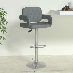 vidaXL Scaun de bar, gri, piele ecologică (335572)