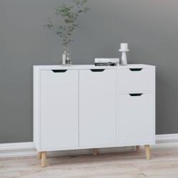 vidaXL Servantă, alb, 90x30x72 cm, lemn prelucrat (326813) Comoda
