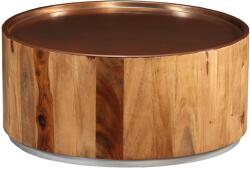 vidaXL Măsuță de cafea, lemn masiv de palisandru și oțel, 68 cm (244925)
