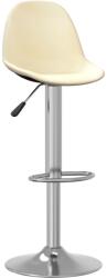 vidaXL Scaune de bar, 2 buc. , crem, material textil (333383)