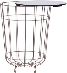 vidaXL Măsuță de cafea, auriu, Ø 40 cm (287664) Masa de cafea