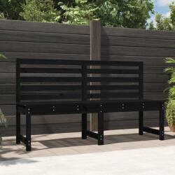 vidaXL Bancă de grădină, negru, 157, 5 cm, lemn masiv de pin (824043)