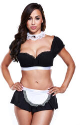 Baci Lingerie Baci Maid Black Ruffle with White Under Bust