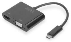 ASSMANN Adaptor USB C la VGA/HDMI Digitus DA-70858