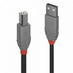 Lindy Cablu USB A la USB B LINDY 36672 Negru 1 m