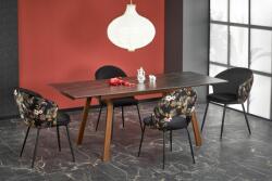 Halmar LOZANO bővíthető asztal, fekete márvány / dió - mindigbutor