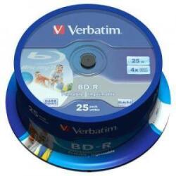 Verbatim Blu-Ray Verbatim BD-R Single Layer 25 Gb 6X (tipărit) - 25 buc. în ax