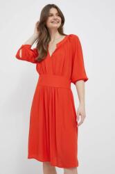 Benetton rochie culoarea portocaliu, mini, evazati PPYX-SUD1CD_22X