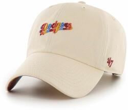 47 brand 47brand șapcă de baseball din bumbac MLB Los Angeles Dodgers culoarea bej, cu imprimeu 99KK-CAU0GI_01X
