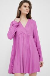 Benetton rochie culoarea violet, mini, evazati PPYX-SUD1C8_40X