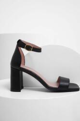 Answear Lab sandale de piele culoarea negru BPYX-OBD05N_99X