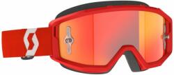 Scott - Primal Piros Cross szemüveg - Narancssárga tükrös plexivel