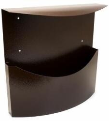 Damech Cos/cutie publicitara, pentru ziare, cu acoperis, maro, format C4, 34x11.5x33 cm, Damech GartenVIP DiyLine (KR3DM)