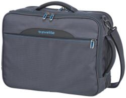 Travelite CROSSLITE antracit hátizsákká alakítható bővítős fedélzeti táska 15, 4" 89505