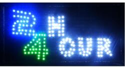 HooToo LED светеща рекламна табелa - 24 HOUR, движеща се