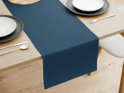 Goldea napron de masă 100% bumbac - albastru marin 50x180 cm