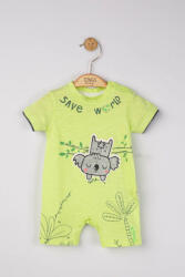 BabyJem Salopeta de vara pentru bebelusi save the koala, tongs baby (culoare: verde, marime: 6-9 luni)