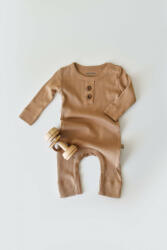 BabyJem Salopeta cu maneca lunga si panataloni lungi din bumbac organic si modal - maro (marime: 6-9 luni) - bekid - 80,00 RON
