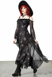 KILLSTAR дамска рокля KILLSTAR - Mystic Meadow Mesh Maxi - Черен - KSRA005506