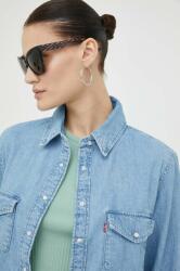 Levi's farmering női, galléros, regular - kék L - answear - 31 990 Ft