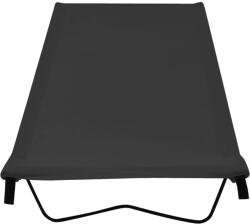 vidaXL Pat de camping, negru, 180x60x19 cm, țesătură oxford și oțel (312479)
