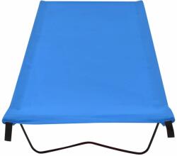 vidaXL Pat de camping, albastru, 180x60x19 cm, țesătură oxford și oțel (312478)