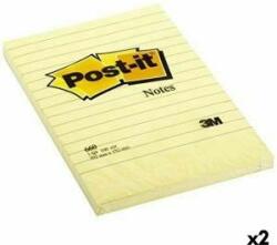 Post-it Note adezive Post-it XL 15, 2 x 10, 2 cm Galben (2 bucăți)